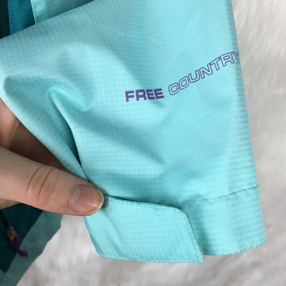 Free Country Blue Windbreaker Rain Jacket - Picture 2 of 6